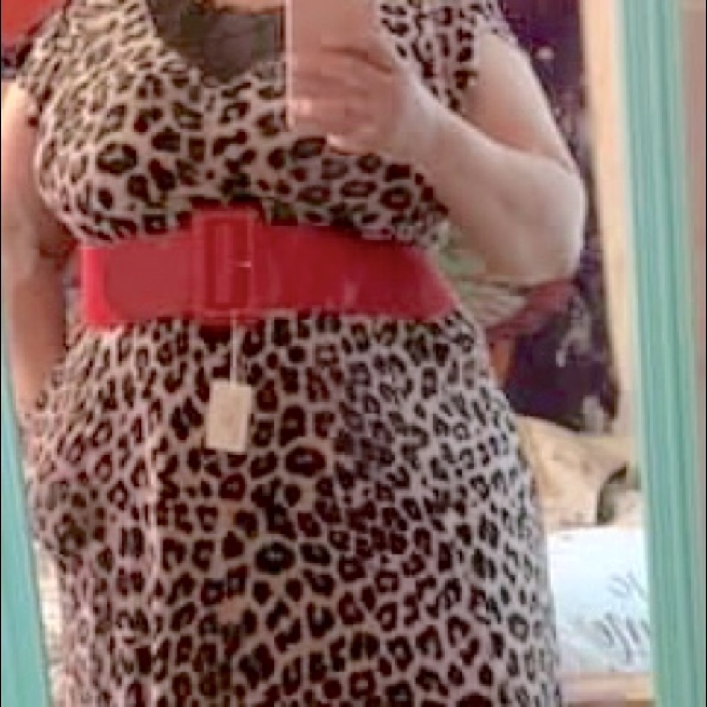 NWT Torrid Leopard Print Midi Womens Plus Sz 2x Stretch Lace Pockets